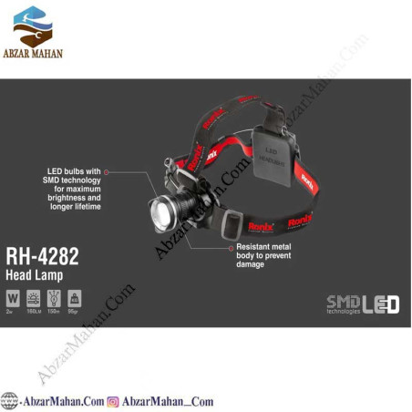 چراغ پیشانی LUMEN Series رونیکس RONIX مدل RH-4282 چراغ پیشانی LUMEN Series رونیکس RONIX مدل RH-4282