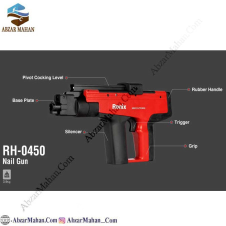 تفنگ میخکوب رونیکس RONIX مدل RH-0450 تفنگ میخکوب رونیکس RONIX مدل RH-0450
